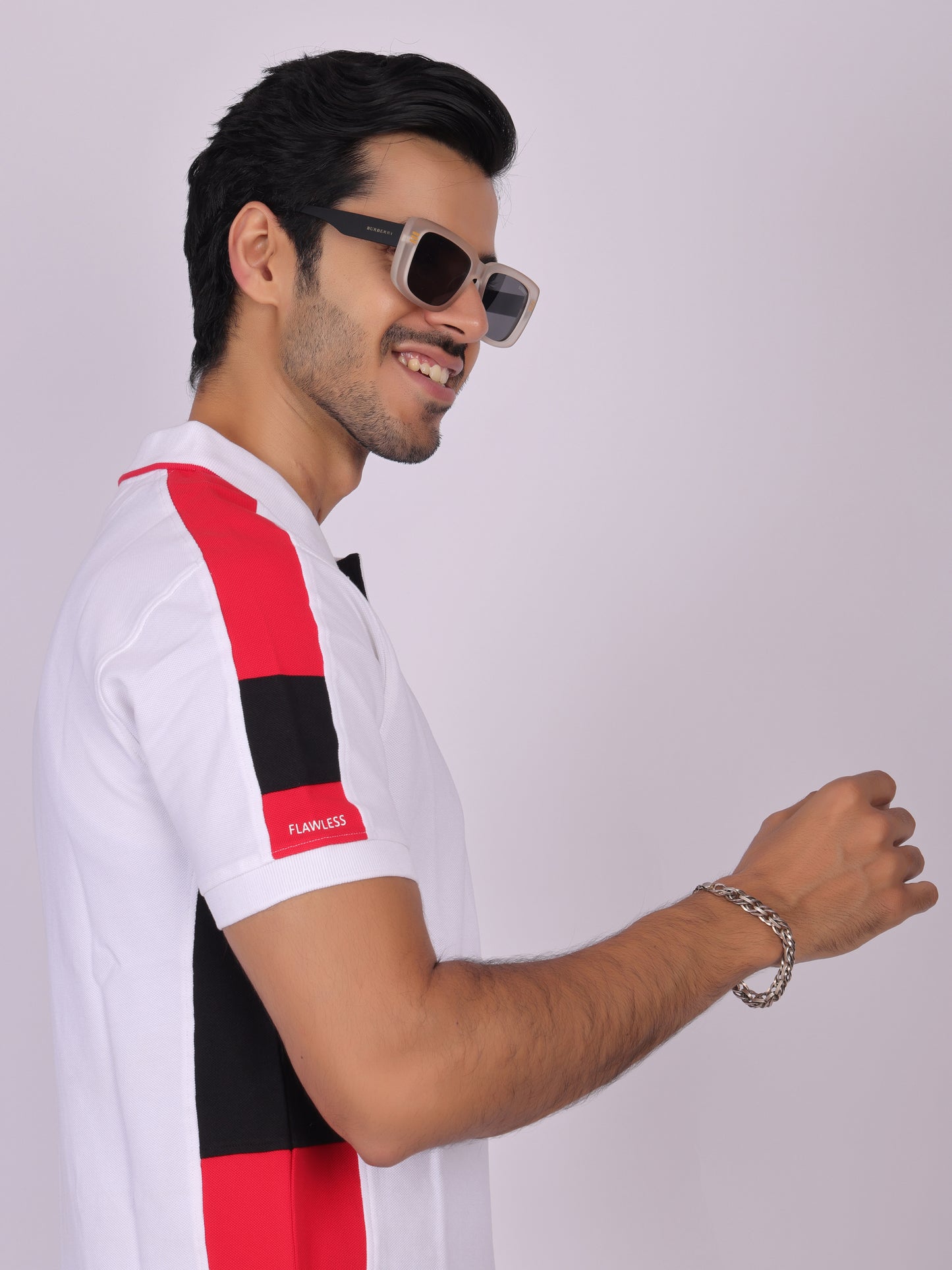 Classic White Cotton Polo T-Shirt for Men Being Flawless