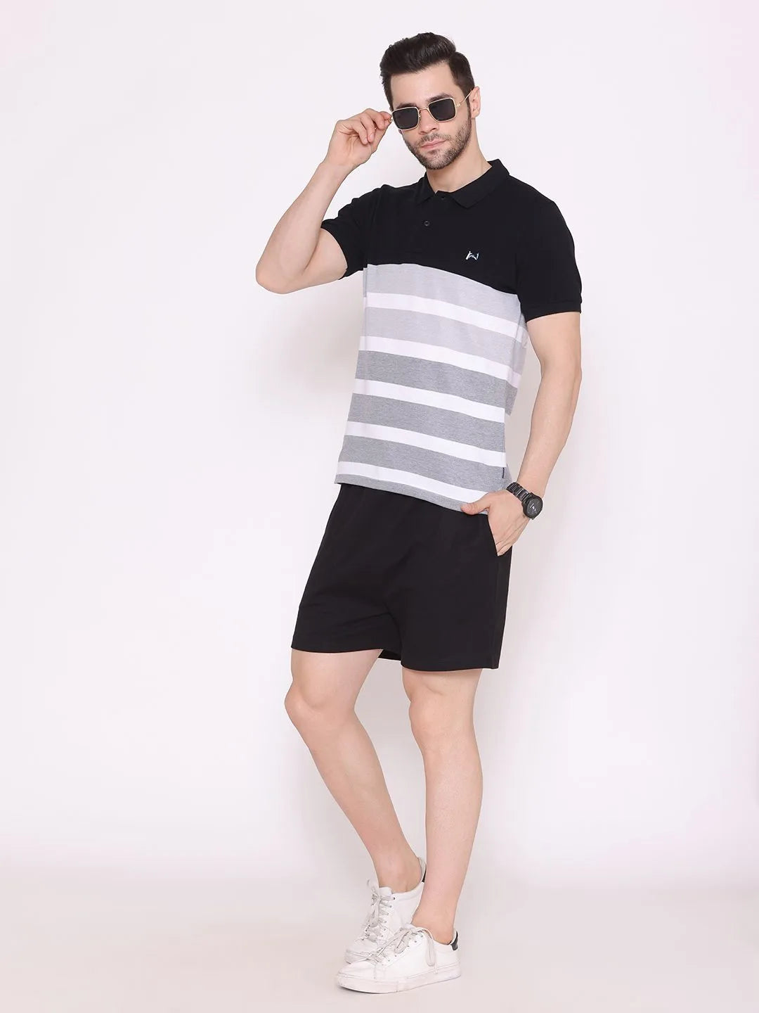 Flawless Men Organic Black Polo T-Shirt | Slate Being Flawless