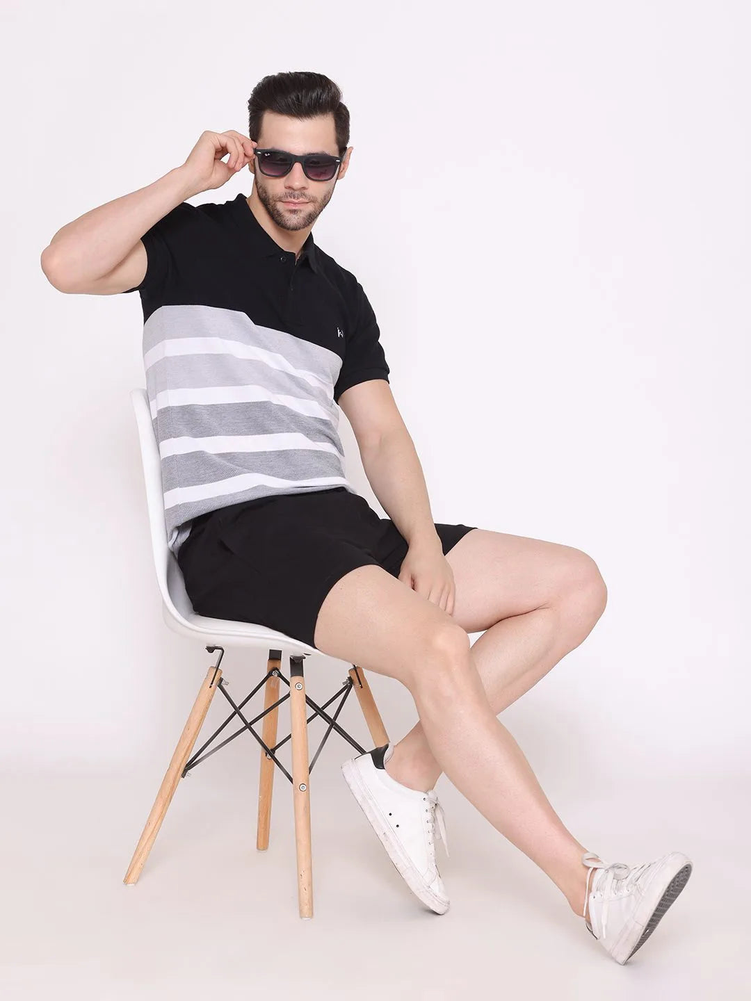 Flawless Men Organic Black Polo T-Shirt | Slate Being Flawless