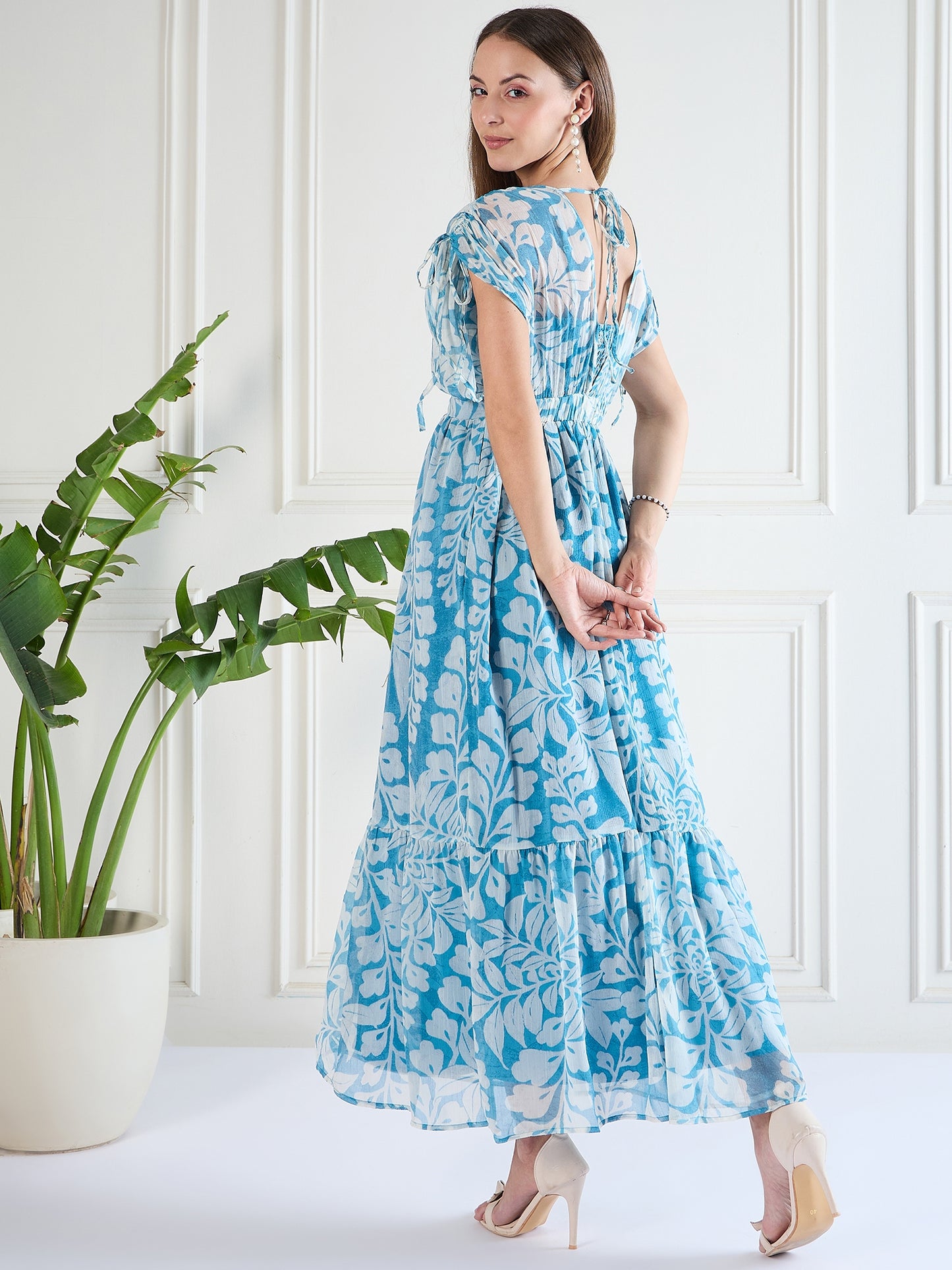 Flawless Trendy Fit And Flare Maxi Dress For Women | MARIGOLD
