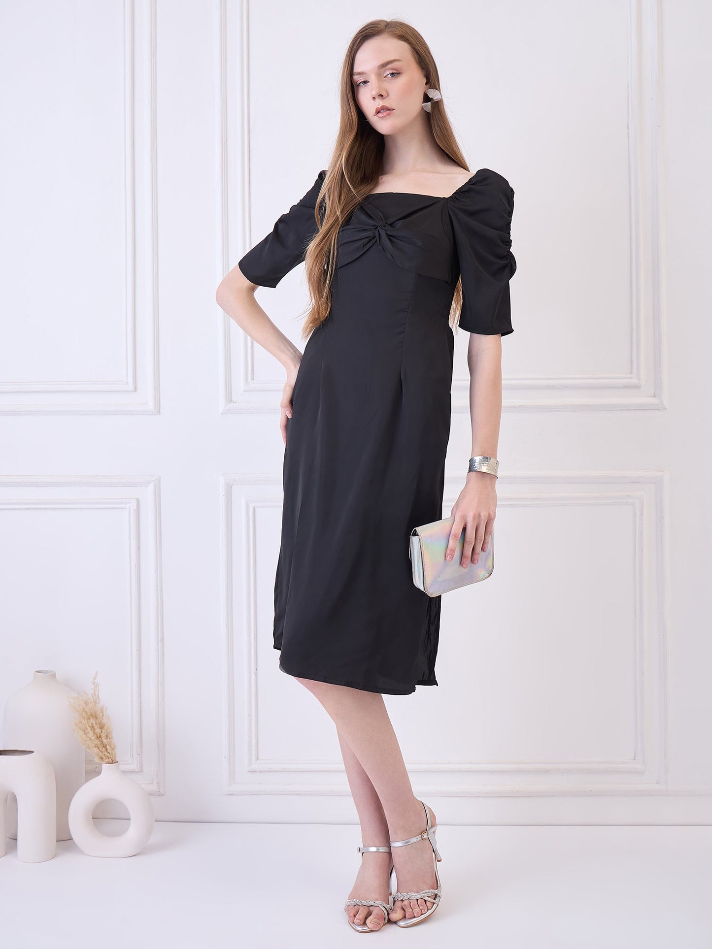Flawless Latest Women's A-Line Party With Side Slit Dress | ALICE Being Flawless