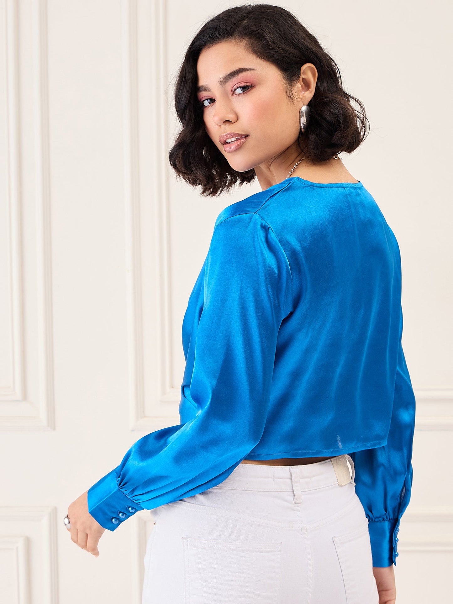 Royal Blue Saturn Top for Women Being Flawless