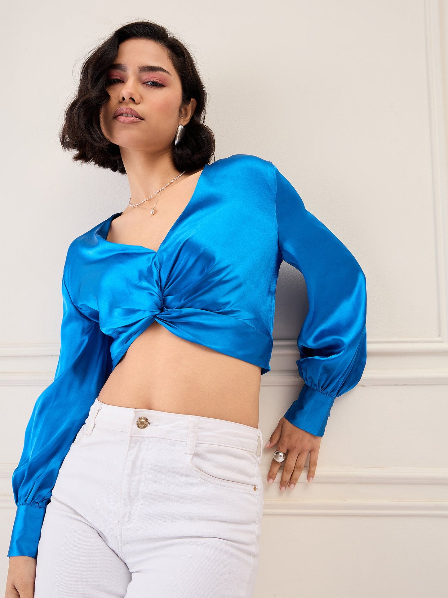 Royal Blue Saturn Top for Women Being Flawless