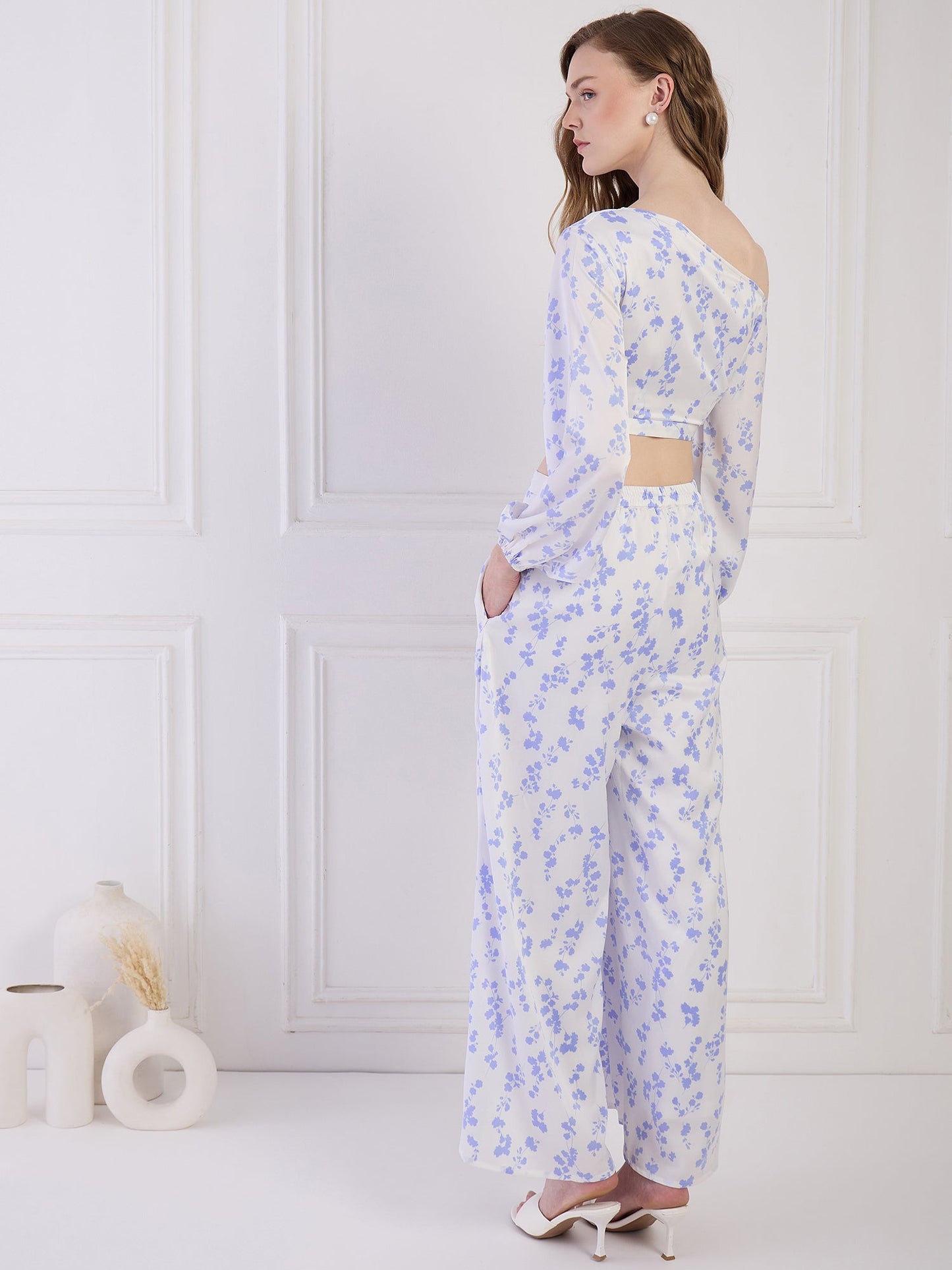 Flawless Women One Shoulder Top & Pant Co-Ord Set | SATURN Being Flawless