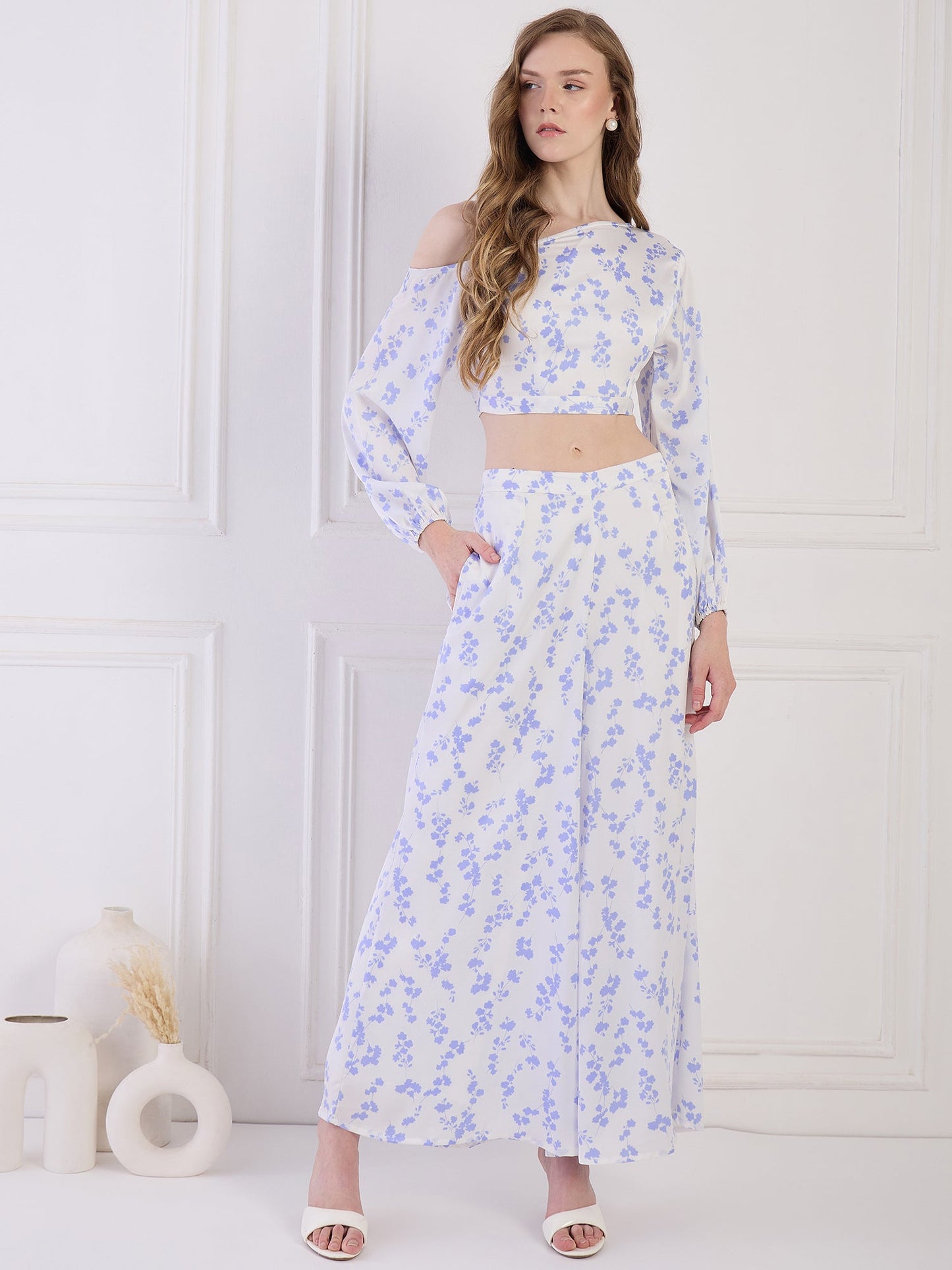 Flawless Women One Shoulder Top & Pant Co-Ord Set | SATURN Being Flawless