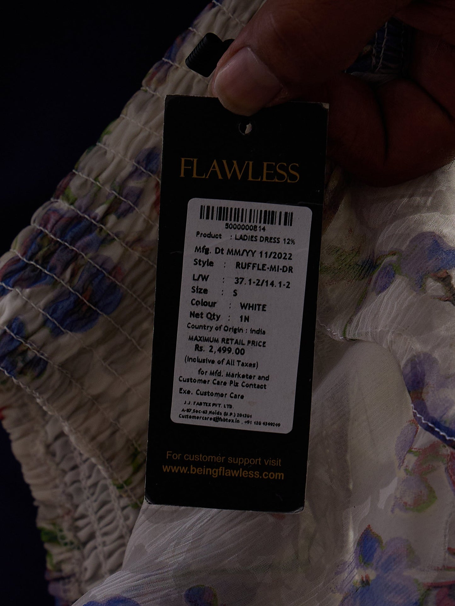 Flawless Letest Women Floral Printed Mini Dress | RUFFLE Being Flawless