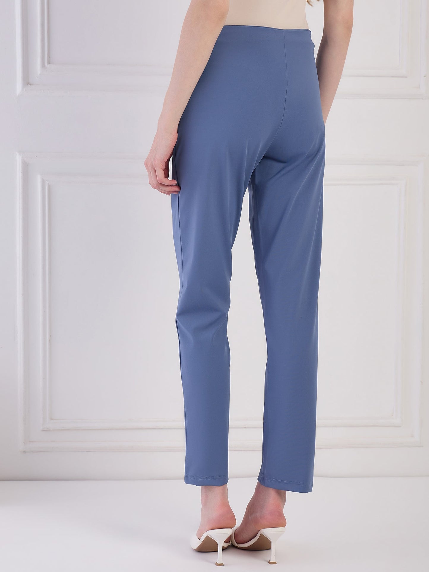 Blue Imported Lycra Pant Being Flawless