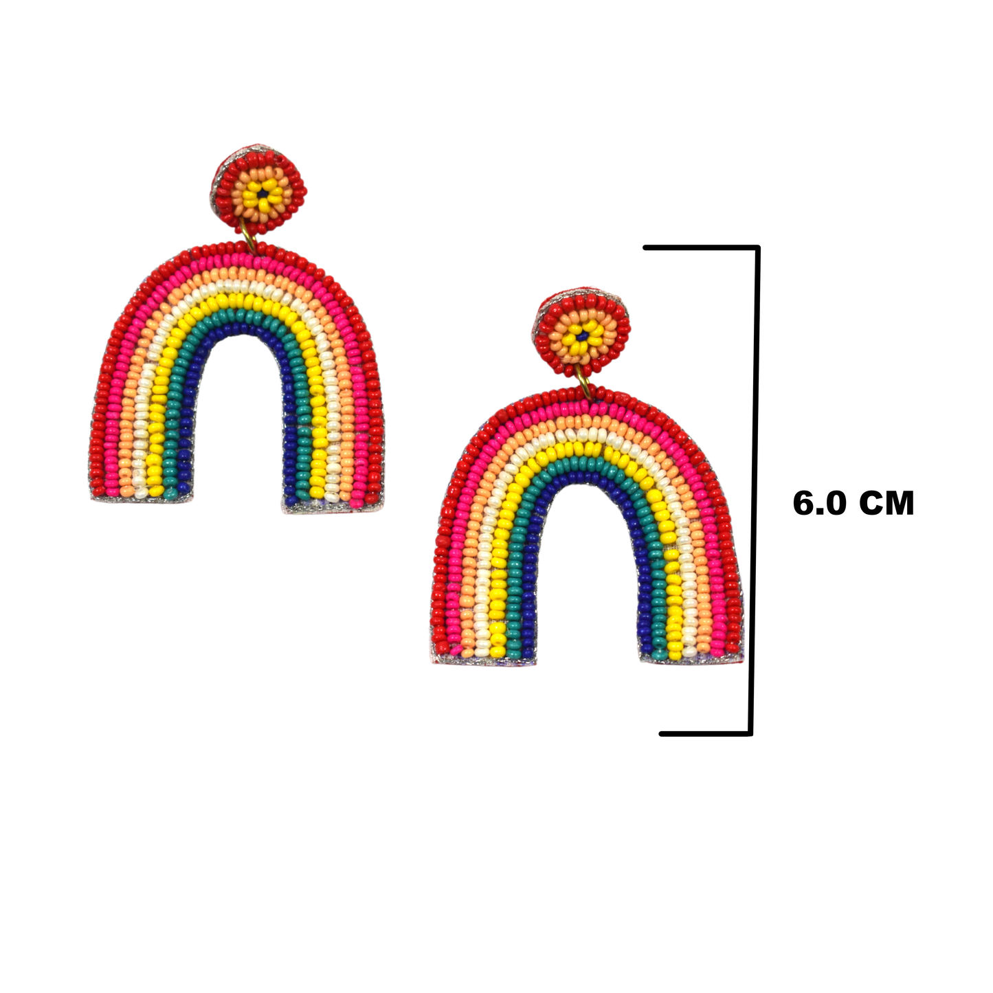 Flawless Ranbow Beaded Earrings for Bold Women Being Flawless