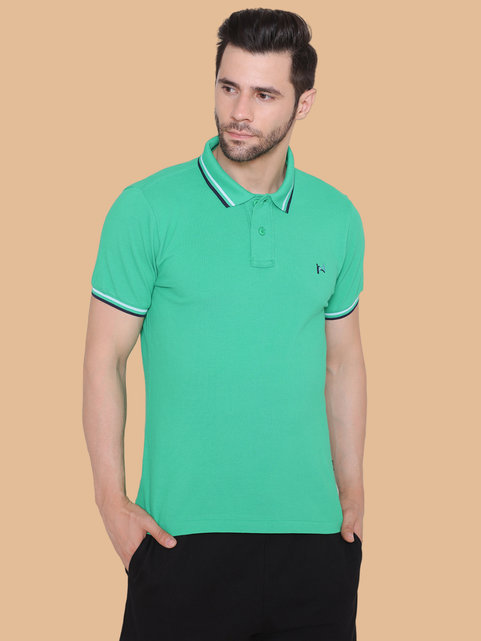 Flawless Men Organic Cotton Polo T-Shirt Being Flawless