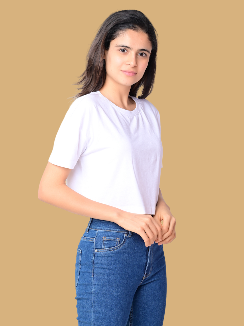 Flawless Women Wing White Crop Top Being Flawless