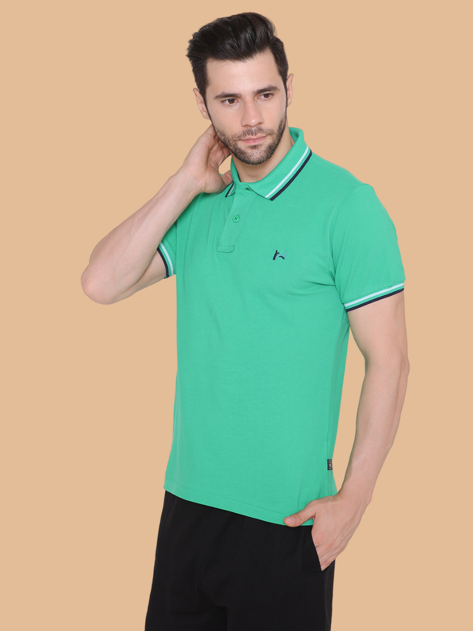 Flawless Men Organic Cotton Polo T-Shirt Being Flawless