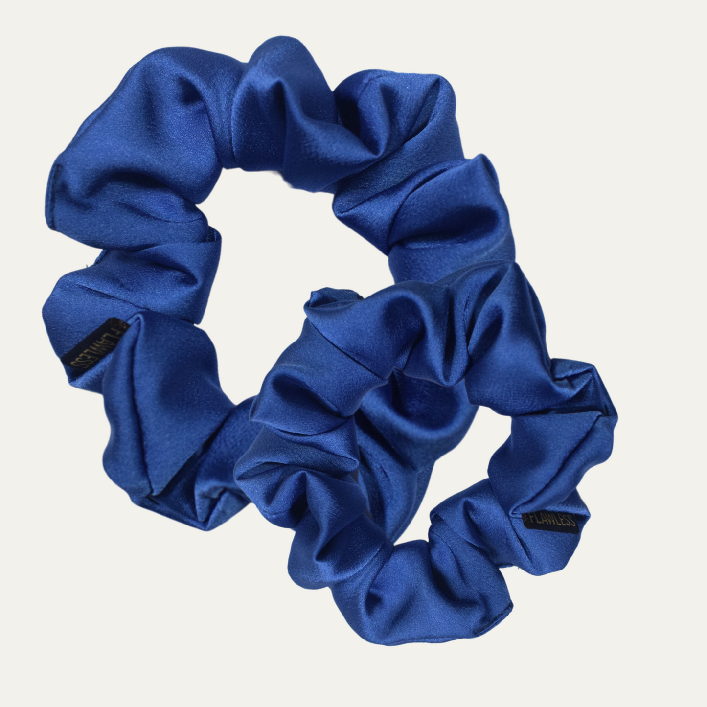 Flawless Blue Satin scrunchies set for women Girls Being Flawless