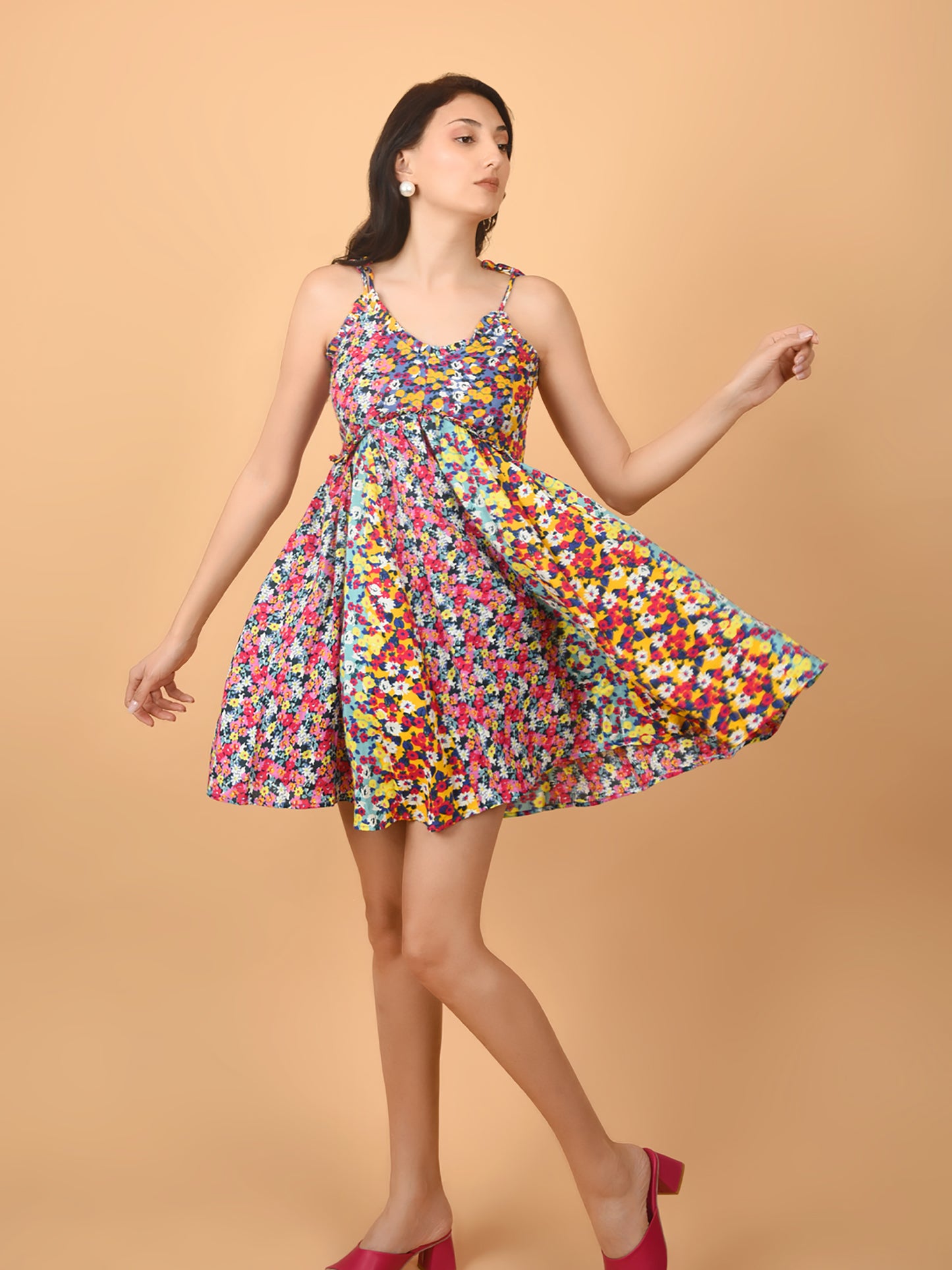 Flawless Women Multicolor Barbie Dress Being Flawless