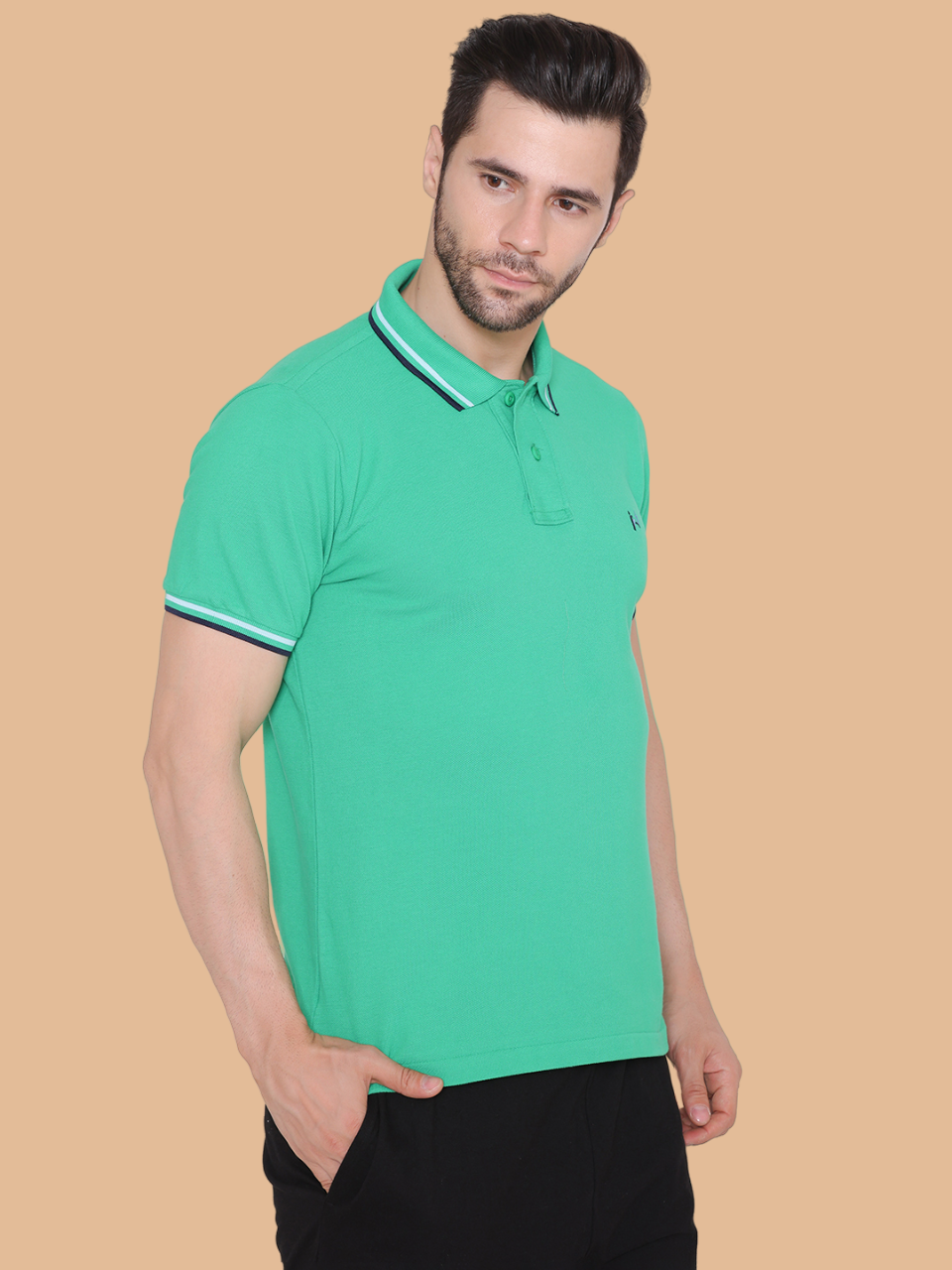 Flawless Men Organic Cotton Polo T-Shirt Being Flawless