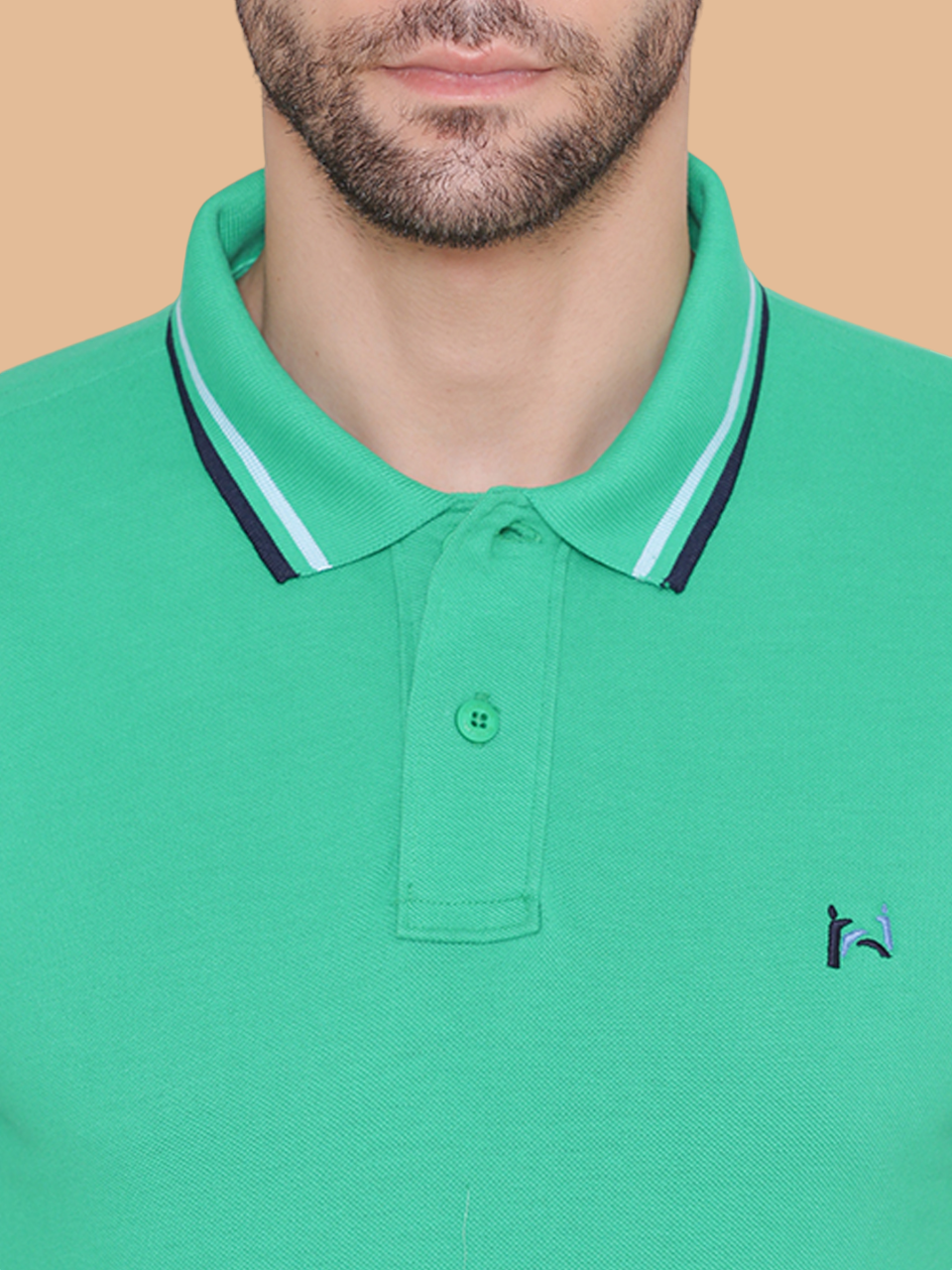 Flawless Men Organic Cotton Polo T-Shirt Being Flawless