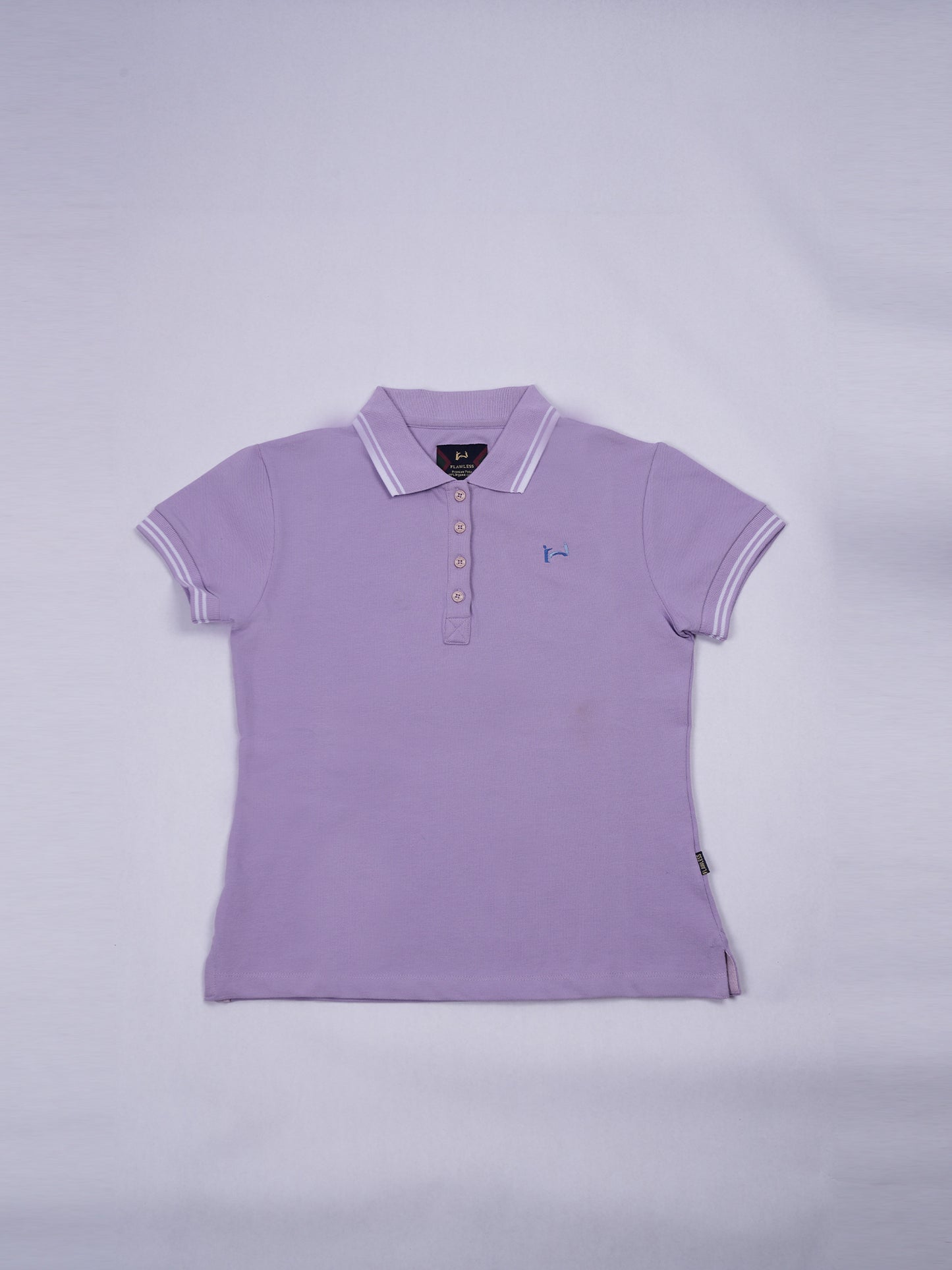 Flawless Women Purple Polo T-Shirt Being Flawless