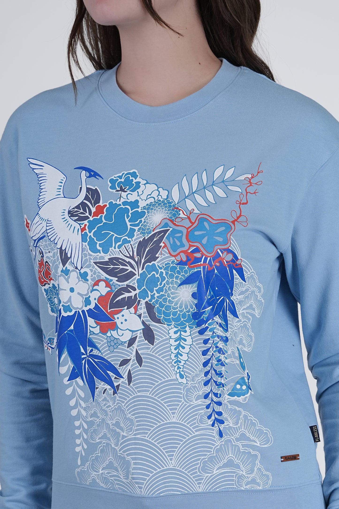 Flawless Women High Printed Sky Sweatshirt Being Flawless