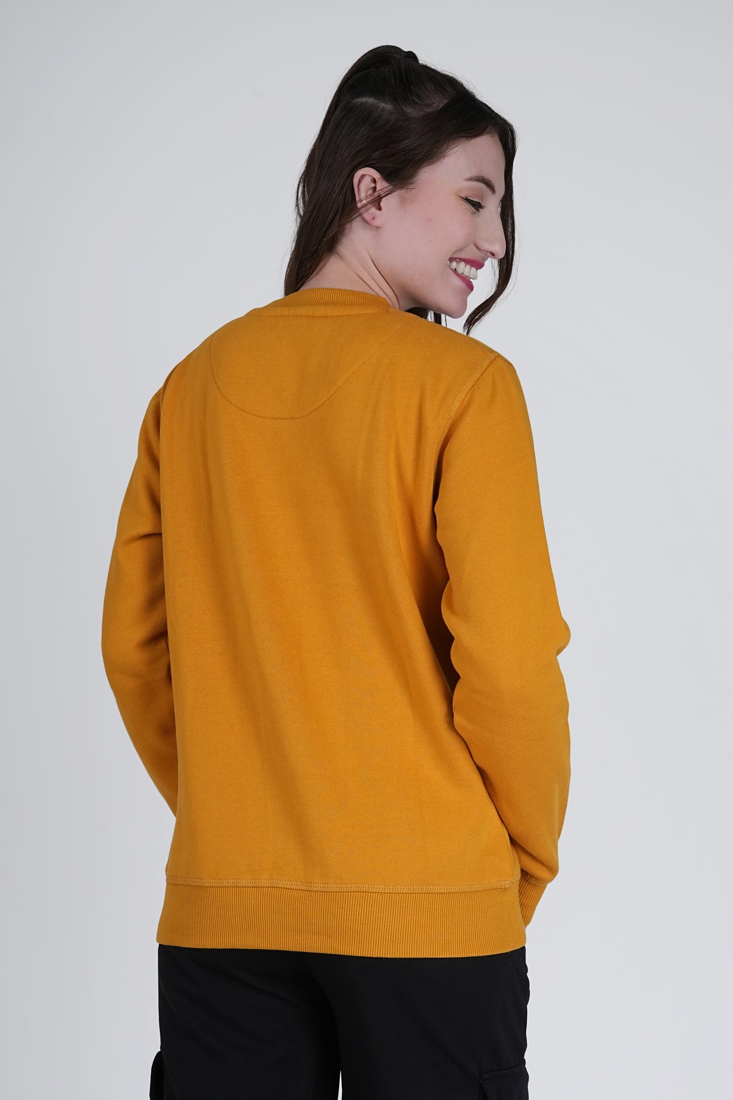 Flawless Trendy Women Mustard Sweatshirt Being Flawless