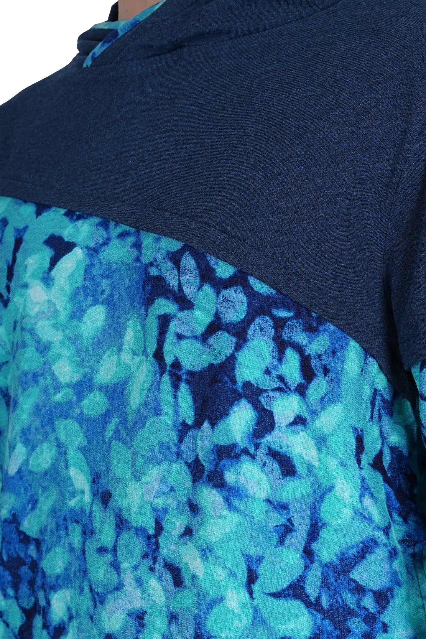 Flawless Men Blue Printed Hoodie | PRINTED-SWEATSHIRT Being Flawless
