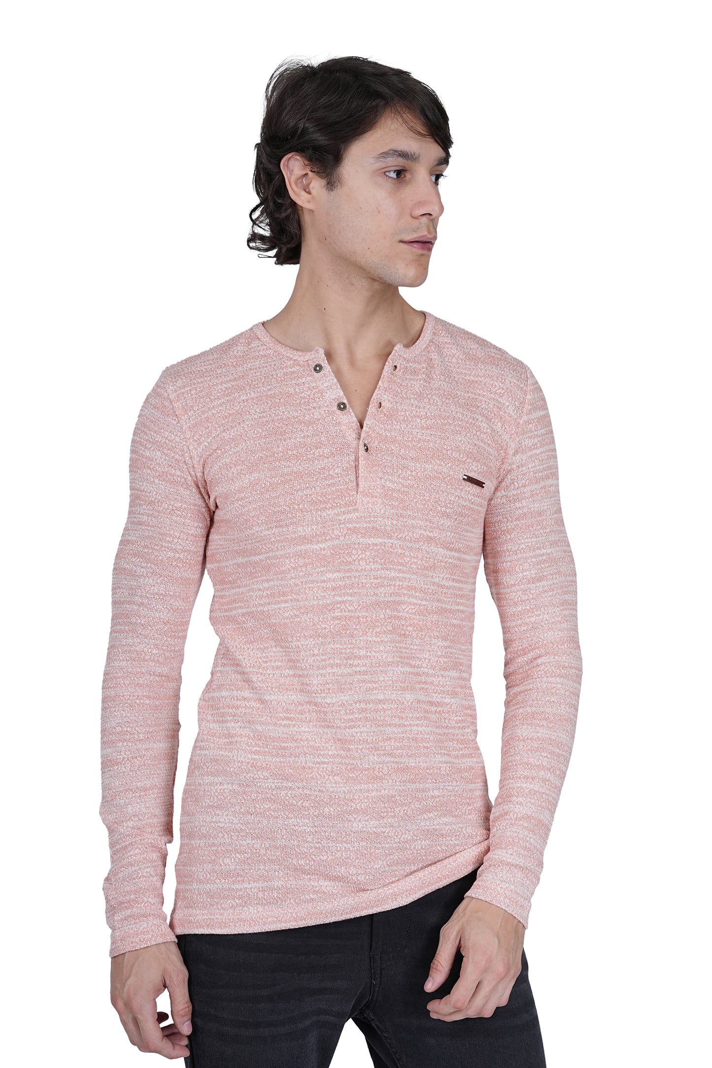 FLAWLESS MEN WINTER PEACH KNITTED T-SHIRT Being Flawless