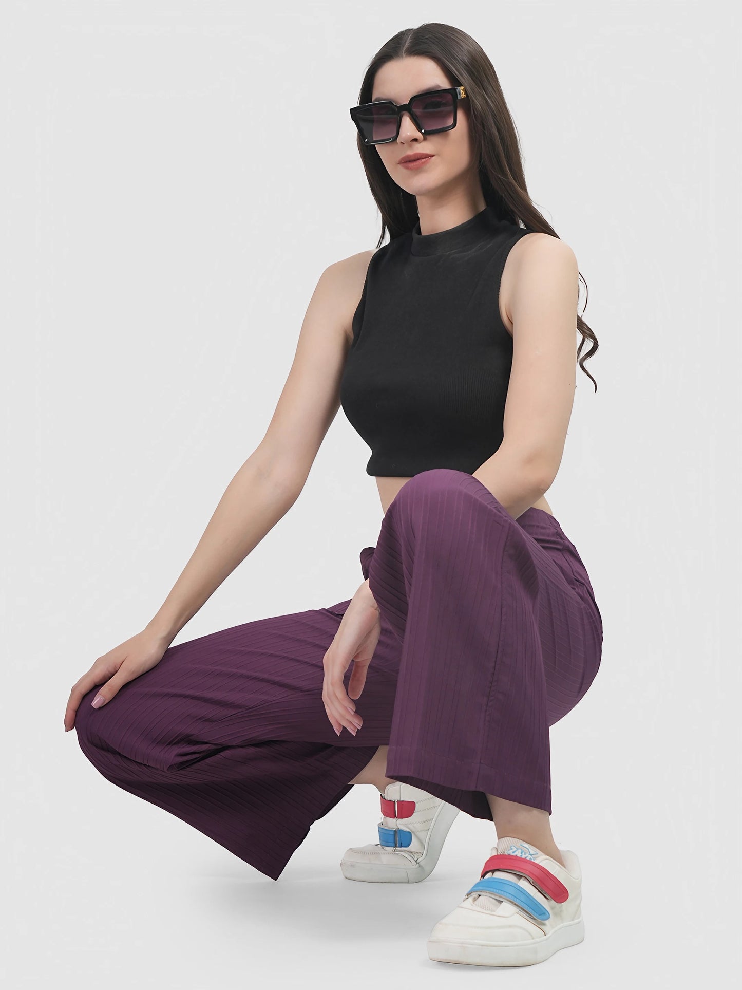 Purple Colour | Women Formal Trousers Being Flawless