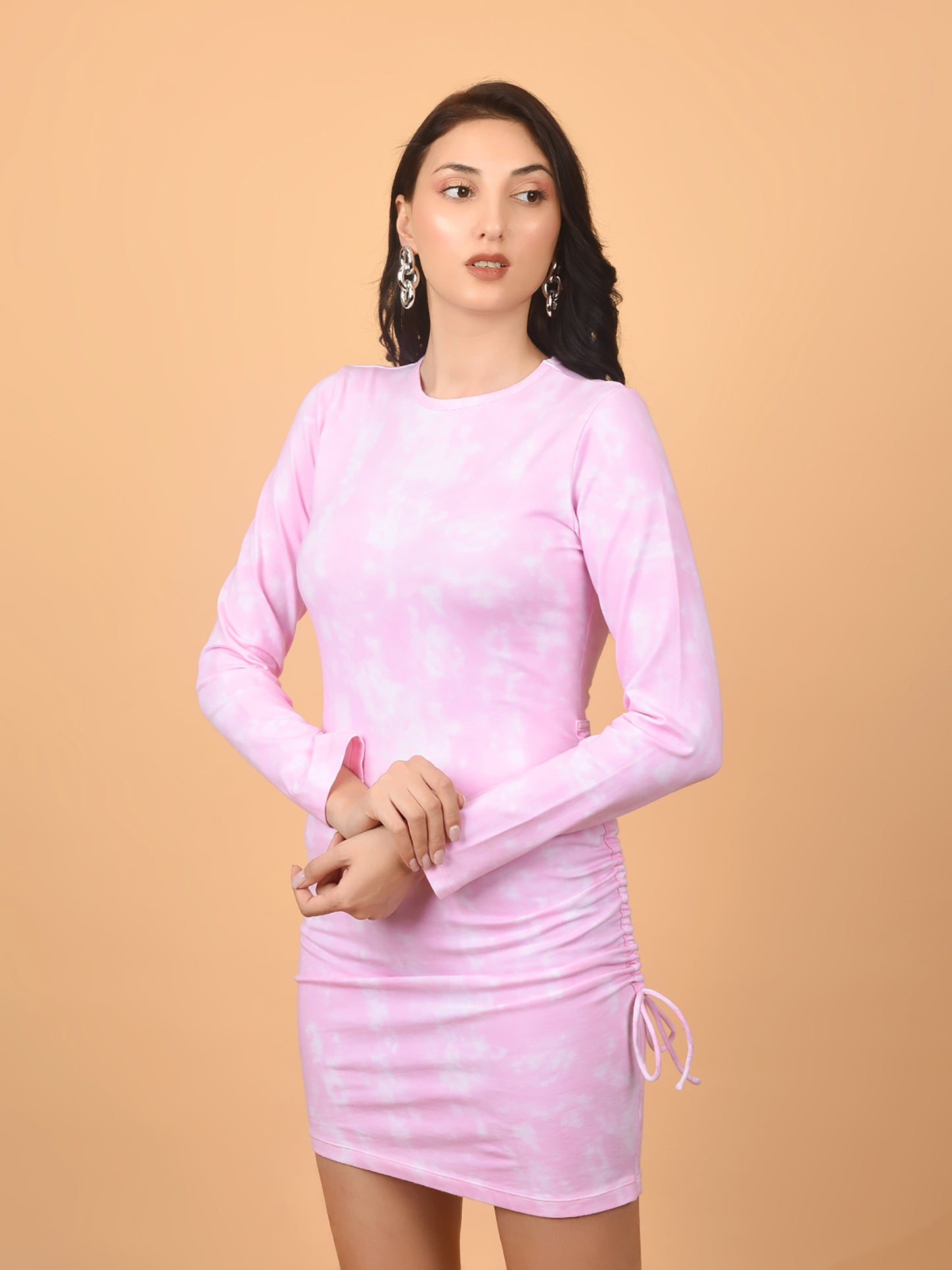 Flawless Women Pink Bodycon Mini Dress | PINK AUTUMN Being Flawless