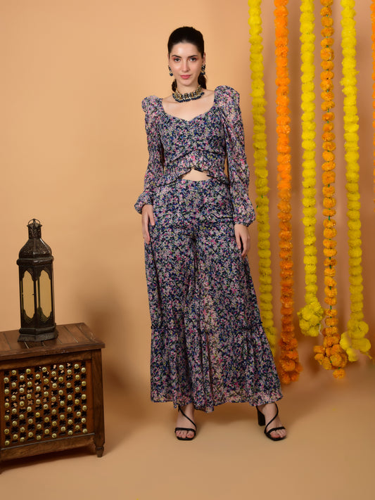 Flawless Multicolor Printed Women Co-ord Set | PENLOP Being Flawless