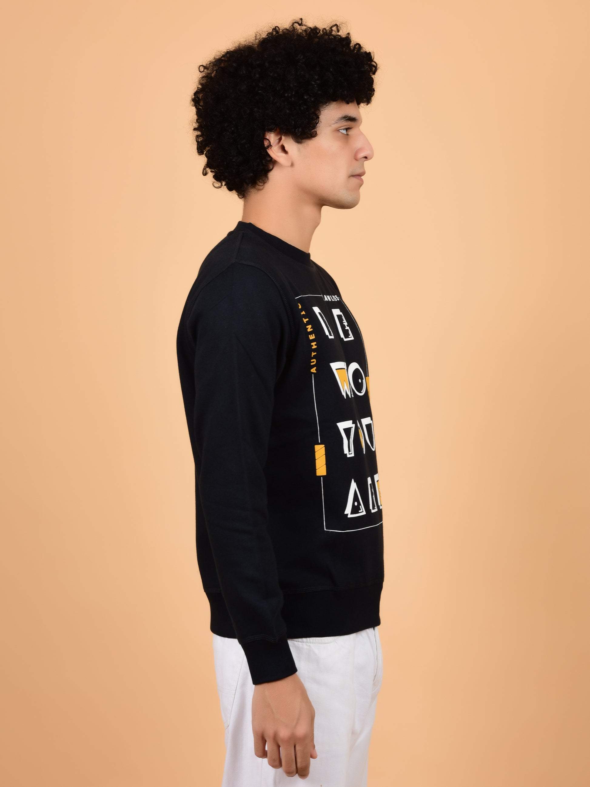 Flawless Men Typography Swag Sweatshirt Being Flawless