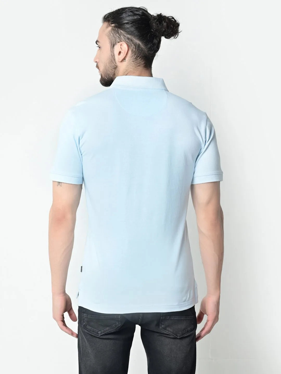 Flawless Men Sky High Organic Polo T-Shirt Being Flawless