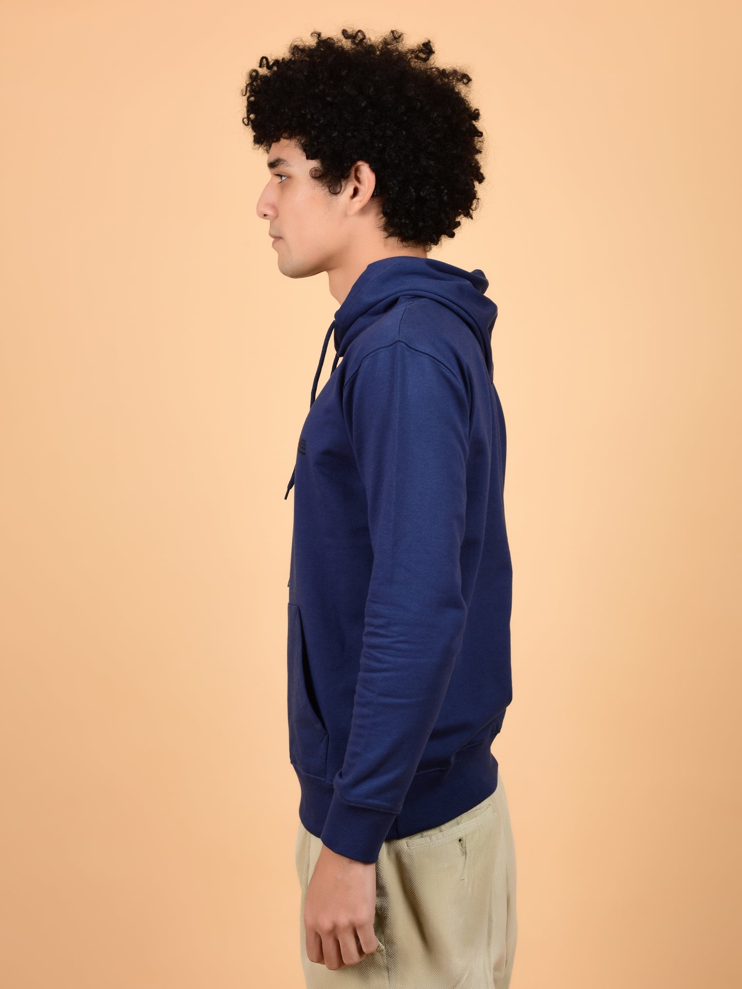 Flawless Men's Blue Solid Hoody Being Flawless