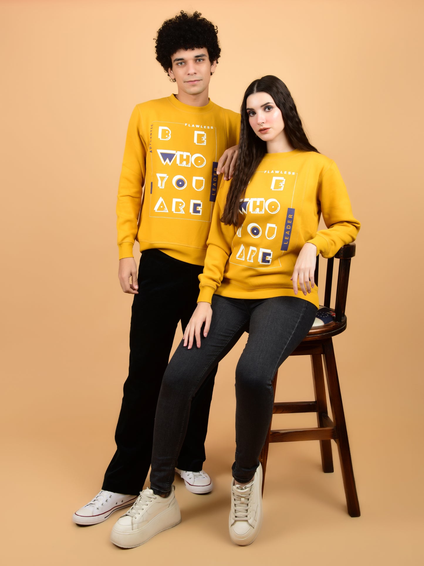 Flawless Men Typographic Swag Sweatshirt Being Flawless
