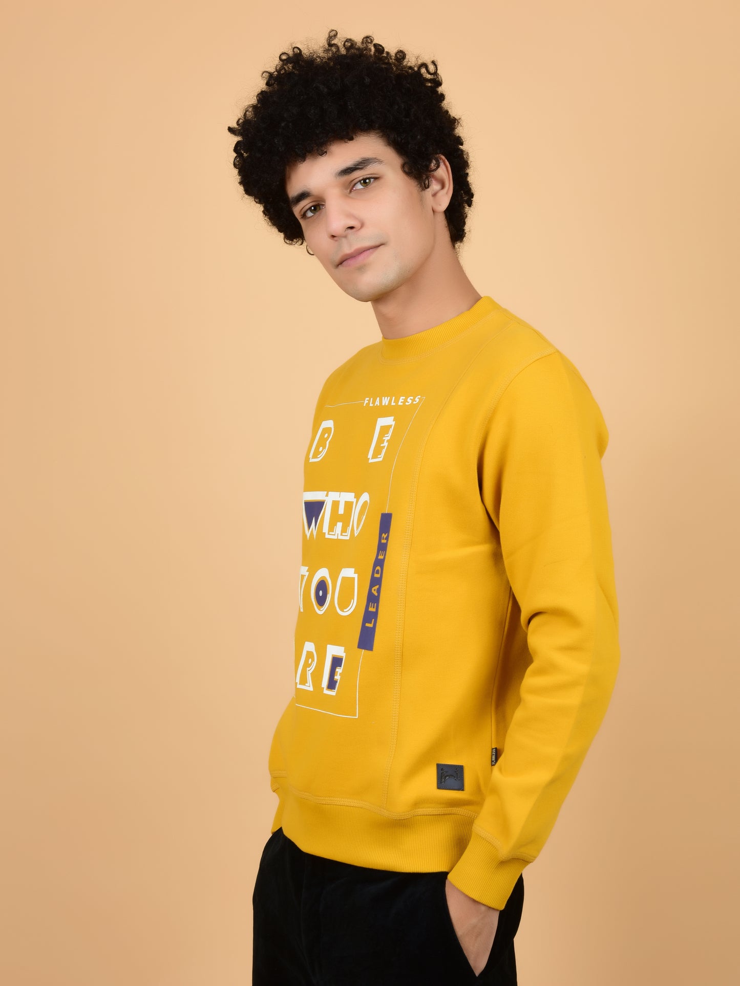 Flawless Men Typographic Swag Sweatshirt Being Flawless