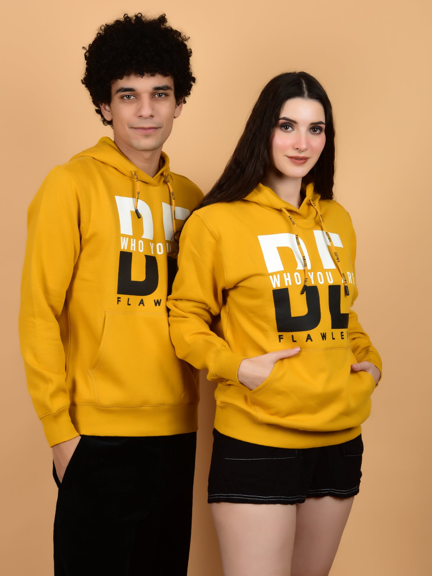 Flawless Trendy Women Yellow Hoodie Being Flawless