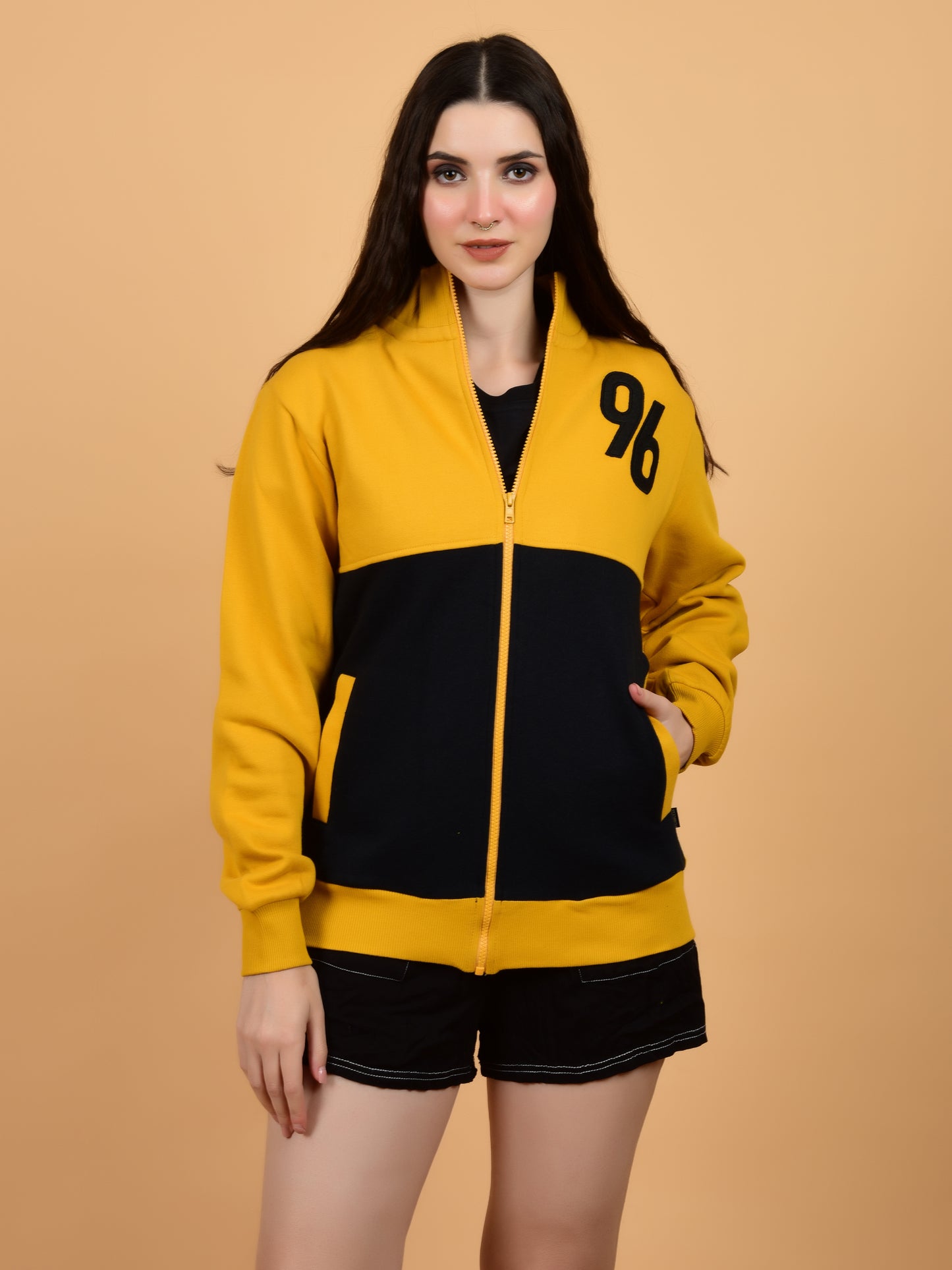 Flawless women Trendy Zipper Sweatshirt Being Flawless