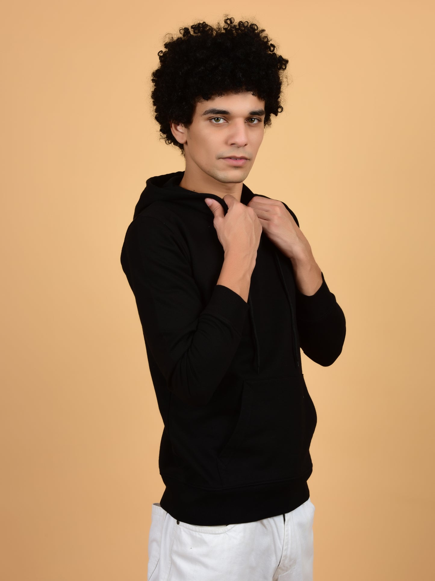 Flawless Men's Black Solid Hoodie Being Flawless