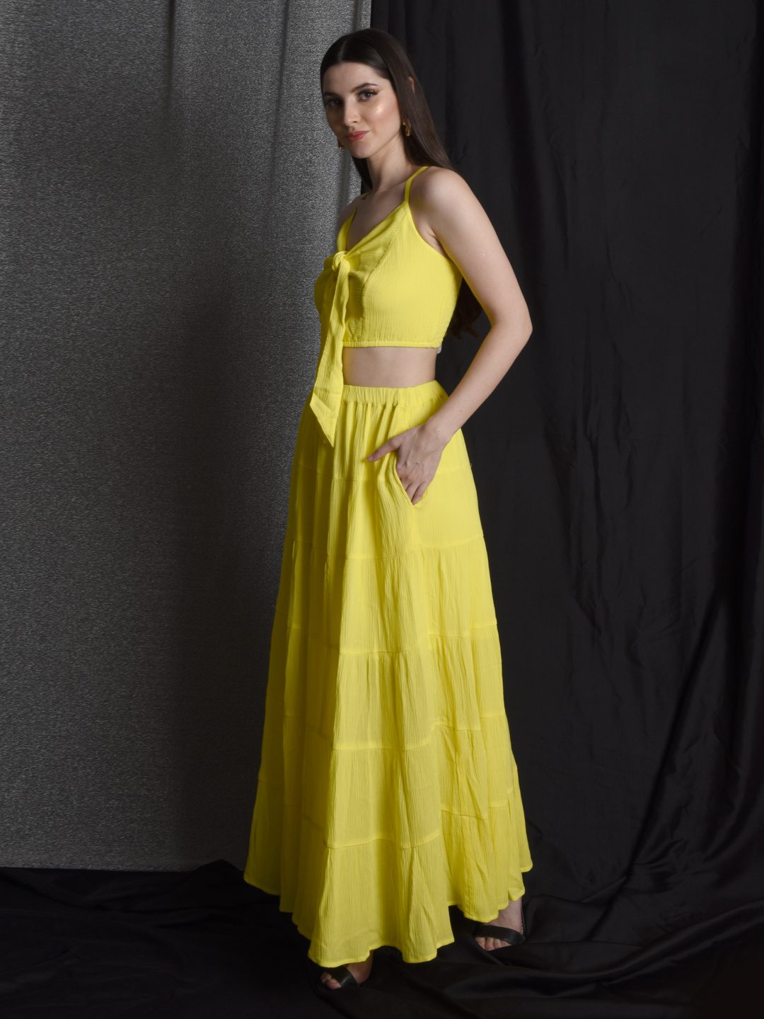 Flawless Women Yellow Co-ord Set | VICTORIA Being Flawless