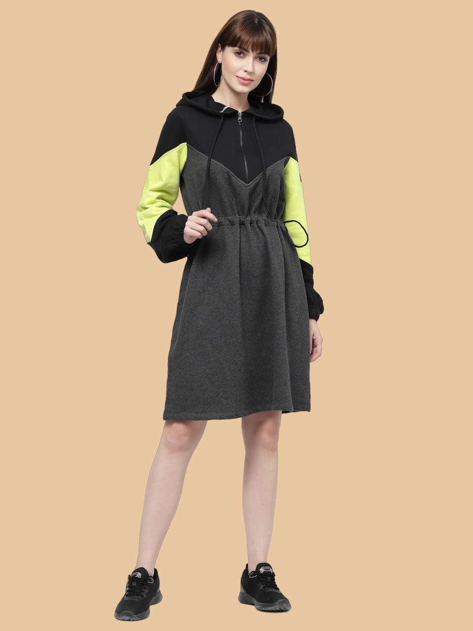 Flawless Neon and Black Sweatdress Dress | KRISTY Being Flawless Flawless Neon and Black Sweatdress Dress | KRISTY Being Flawless