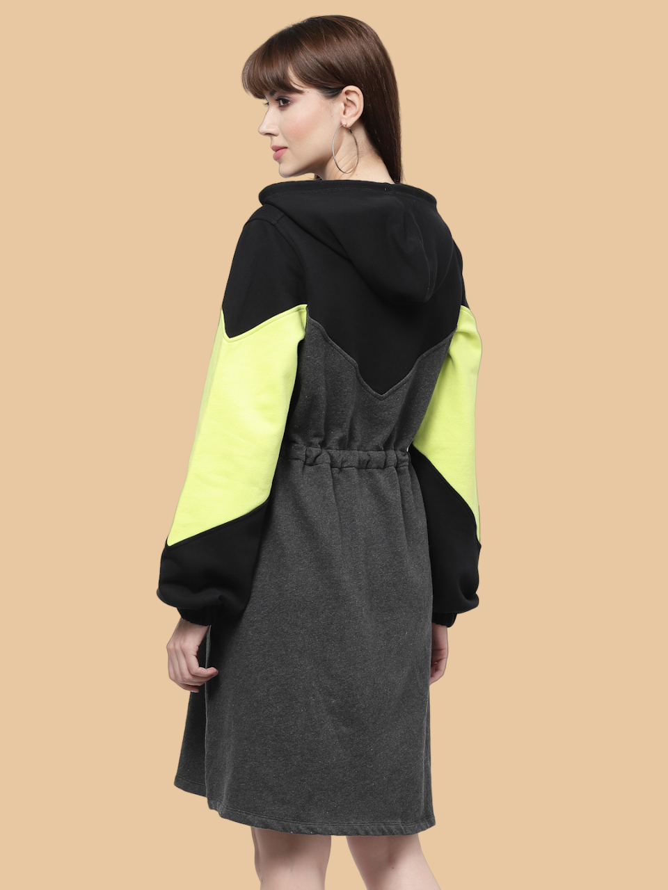 Flawless Neon and Black Sweatdress Slay Dress | KRISTY Being Flawless