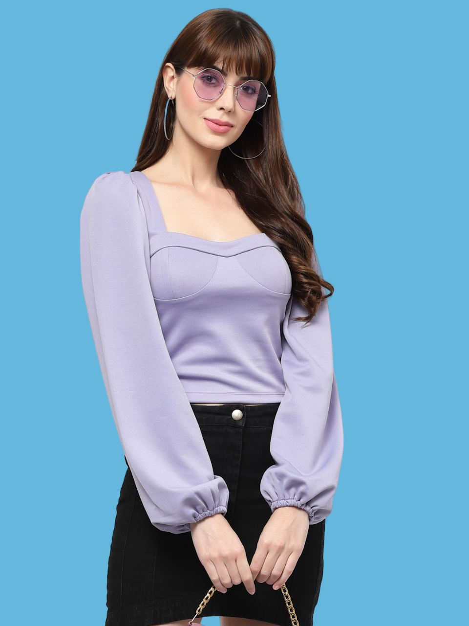 Flawless Women Lavendra Crop Top | MOON Being Flawless