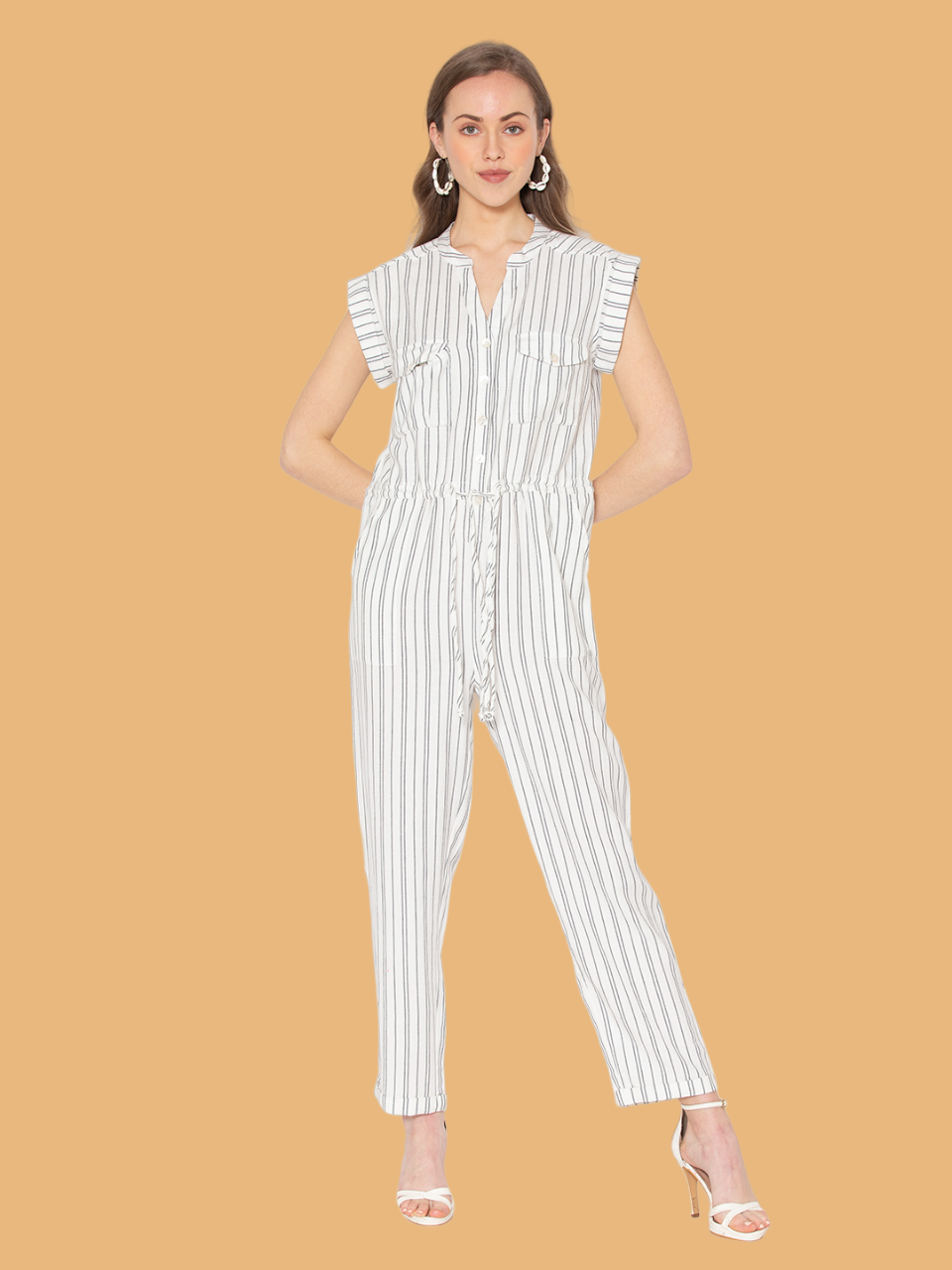 Flawless Women Wink White Jumpsuit Being Flawless
