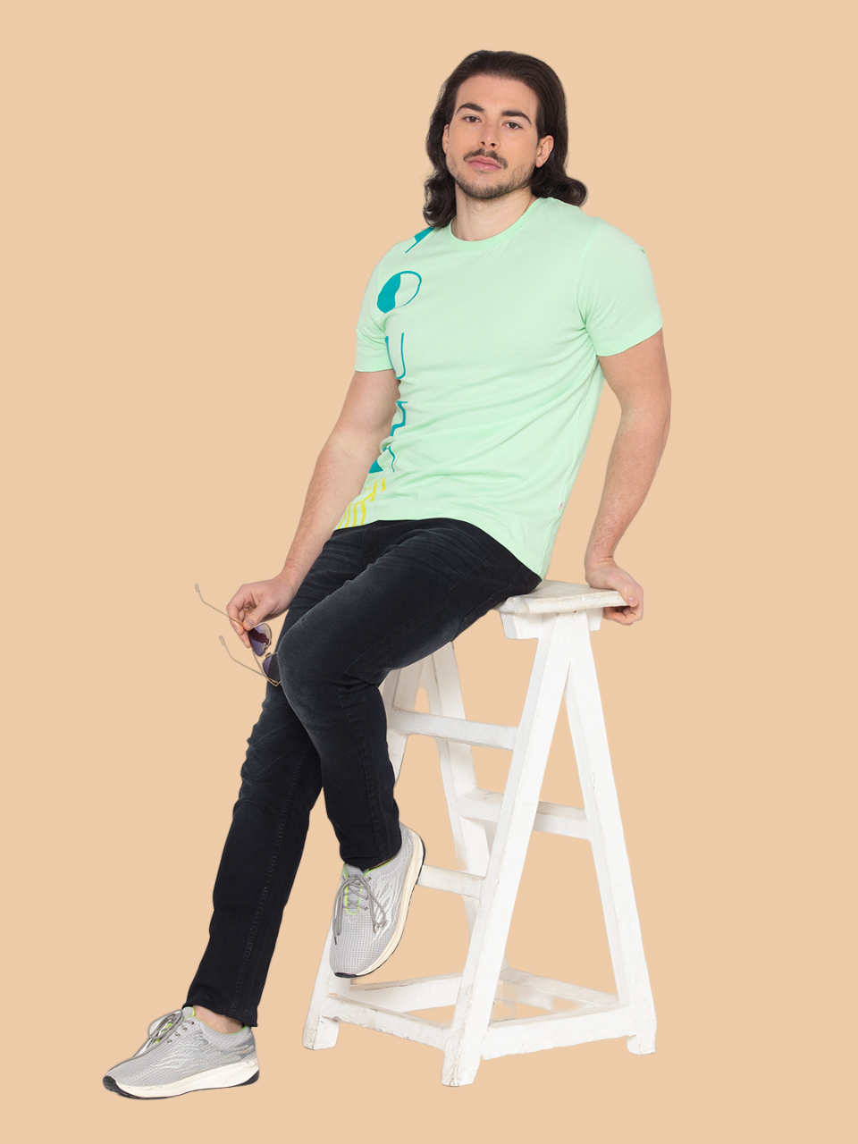 Flawless Men Cotton Green T-Shirt Being Flawless