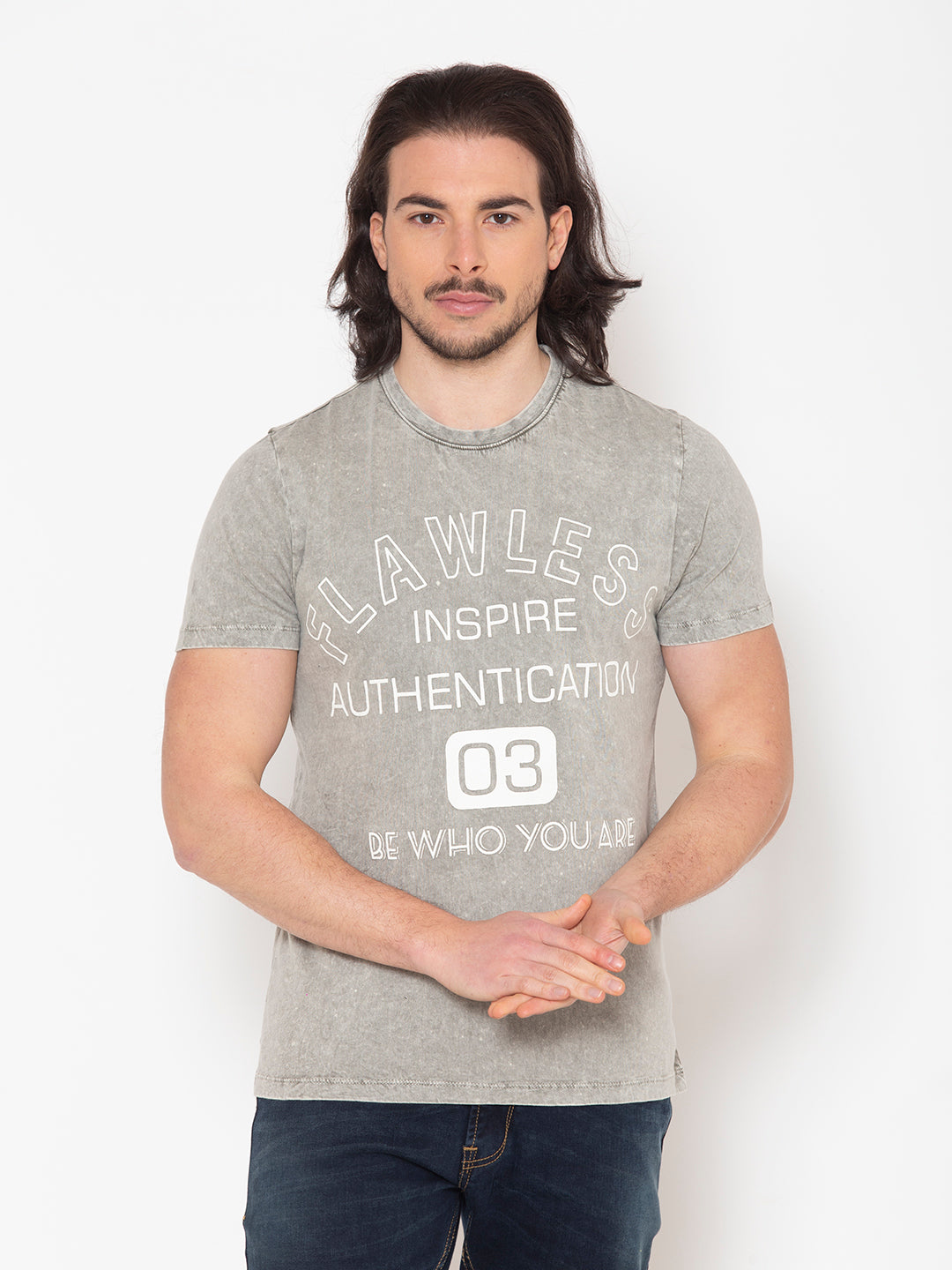 Flawless Men Cotton t-Shirt Being Flawless