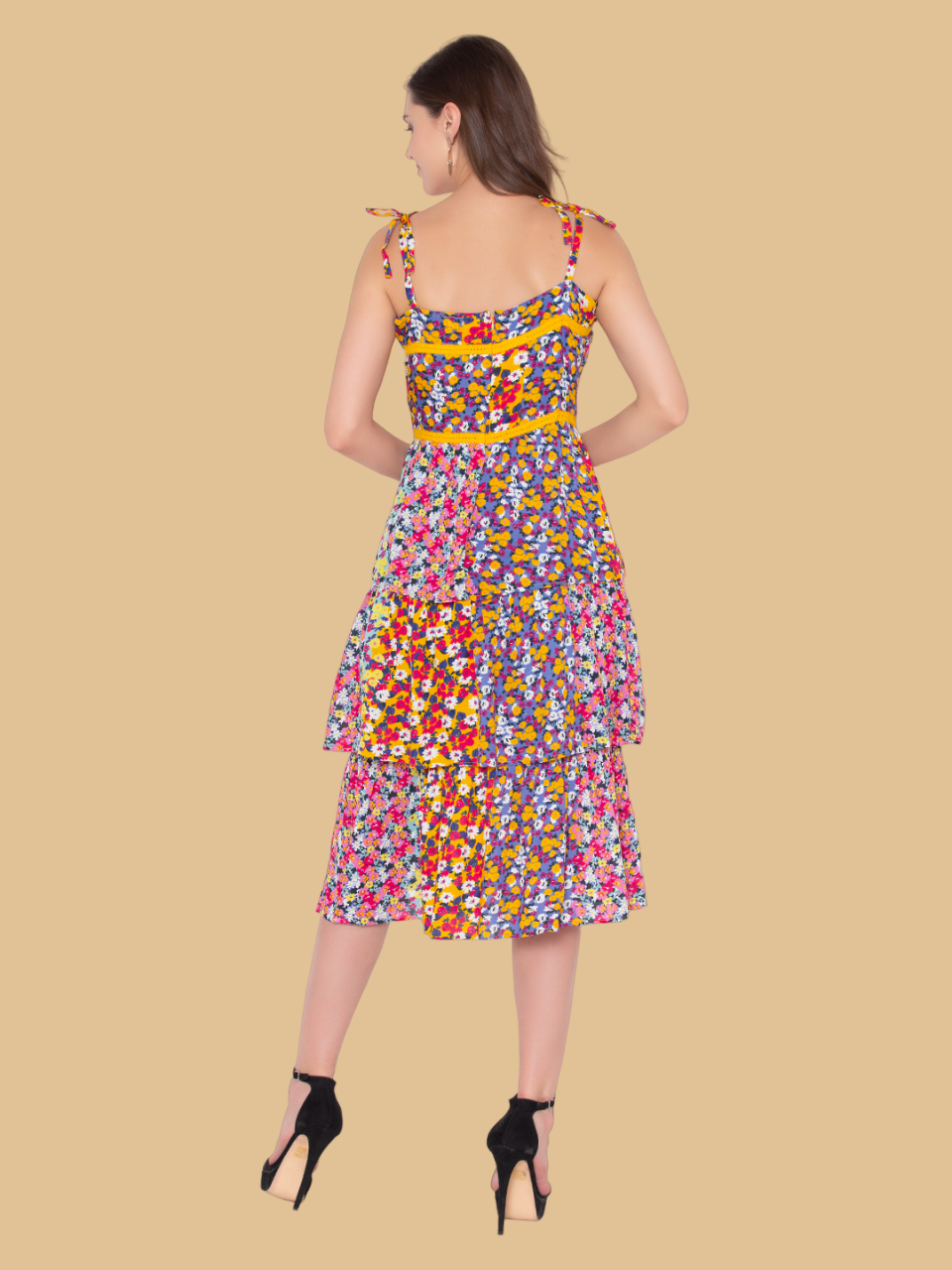 Flawless Women Multi MIdi Dress Being Flawless