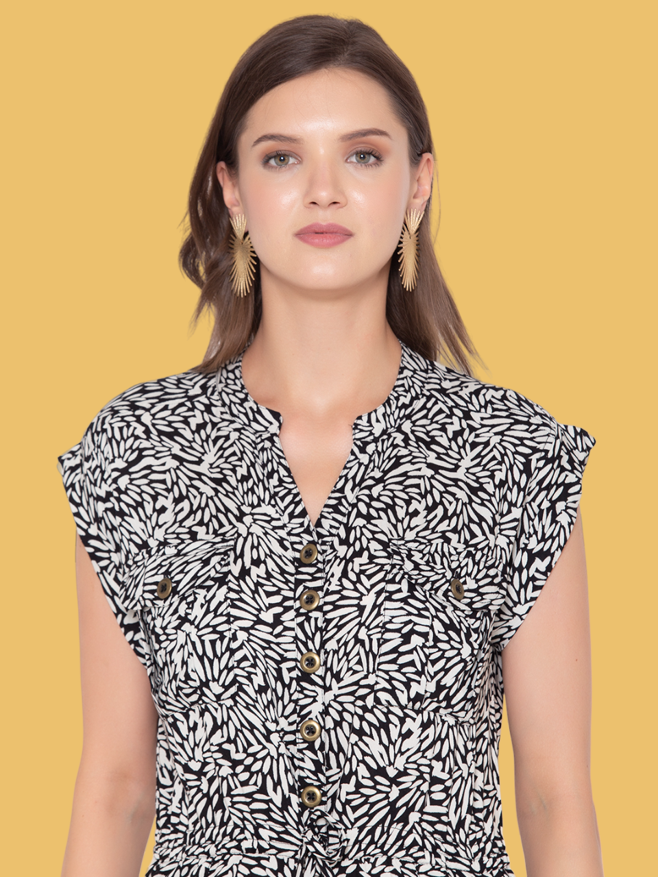 Flawless Women Black Print Jumpsuit Being Flawless