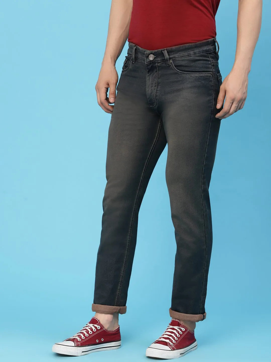 Flawless Men Mid Blue Denim Being Flawless