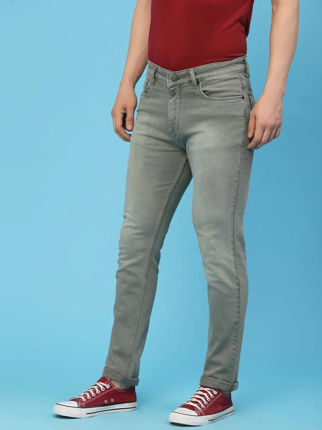 Flawless Men Olive Deft Denims Being Flawless