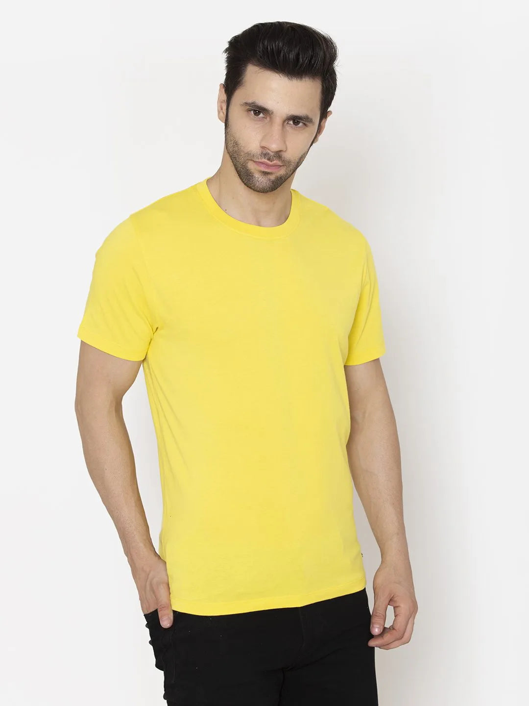 Flawless Men's Basic Yellow T-shirt Bright | MONDEY Being Flawless