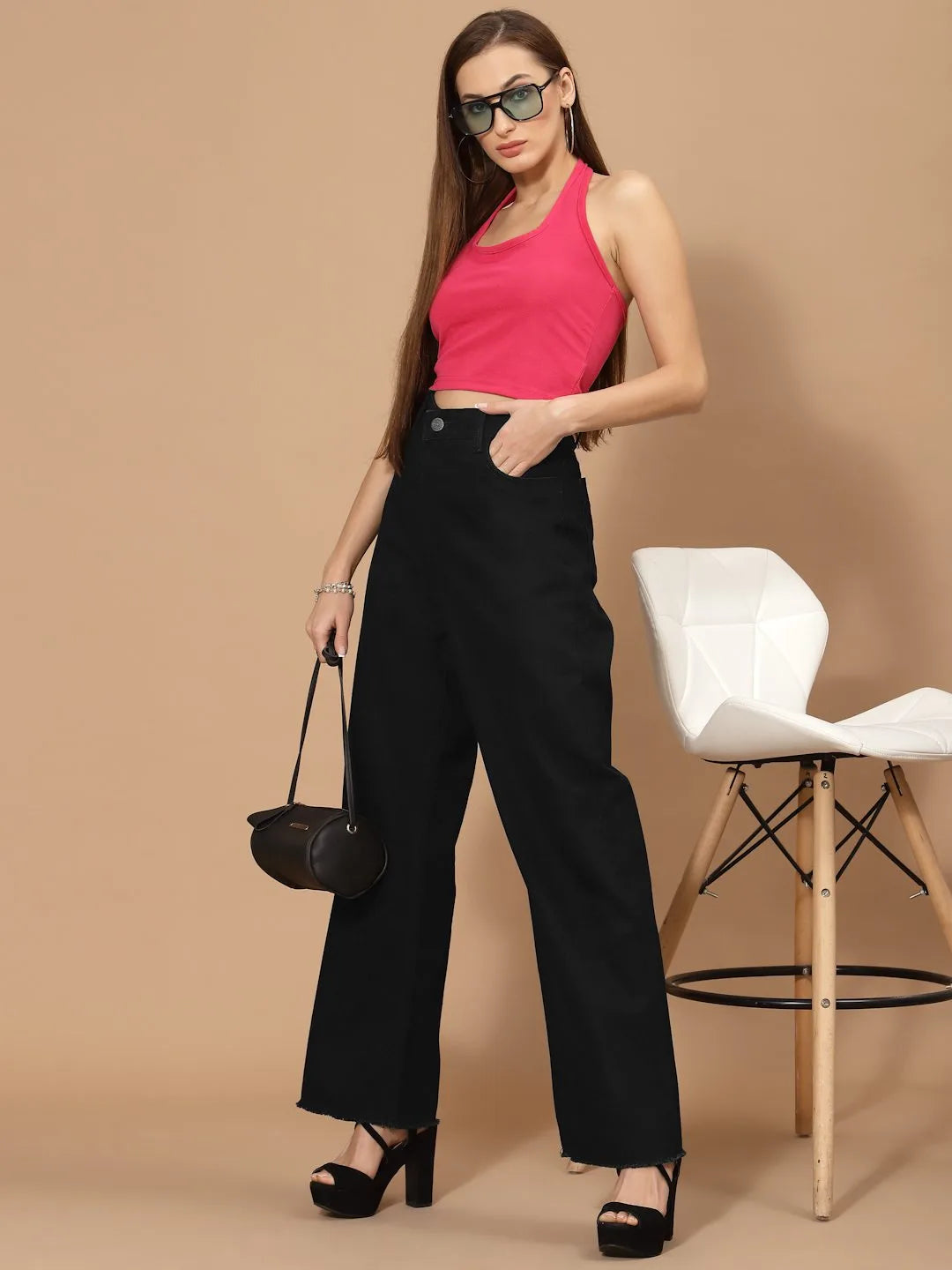 FLAWLESS WOMEN BLACK FLARED DENIMS JEANS Being Flawless