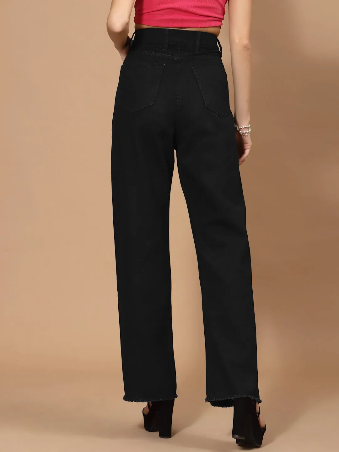 FLAWLESS WOMEN BLACK FLARED DENIMS JEANS Being Flawless