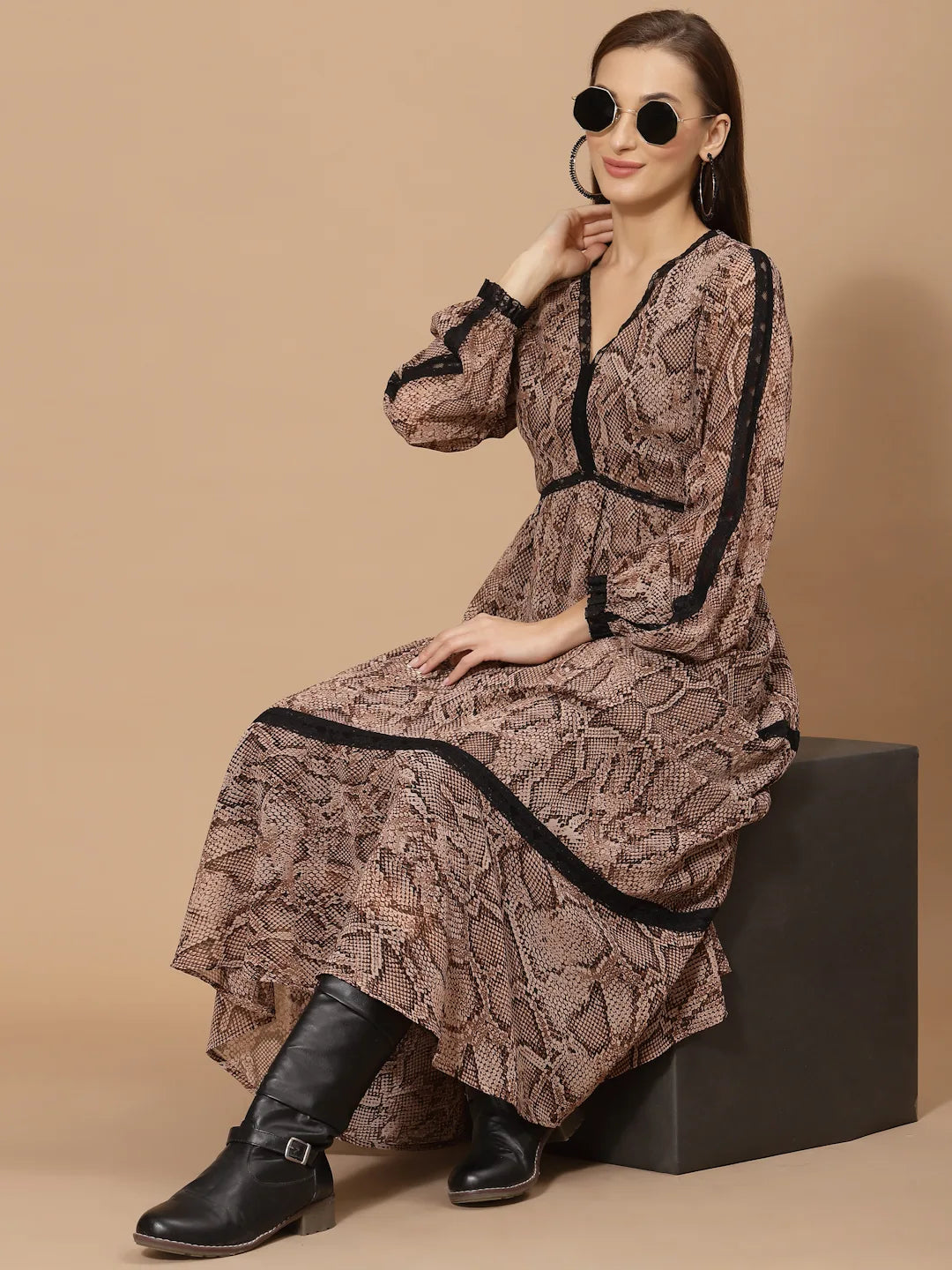 Flawless Flawless Women Animal Printed Dress | SARAH Being Flawless